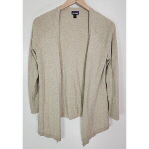 Patagonia Women's Sz. S Oatmeal Open Front Handkerchief Cardigan